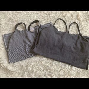 Lot of 2 lululemon power Y tanks size 6